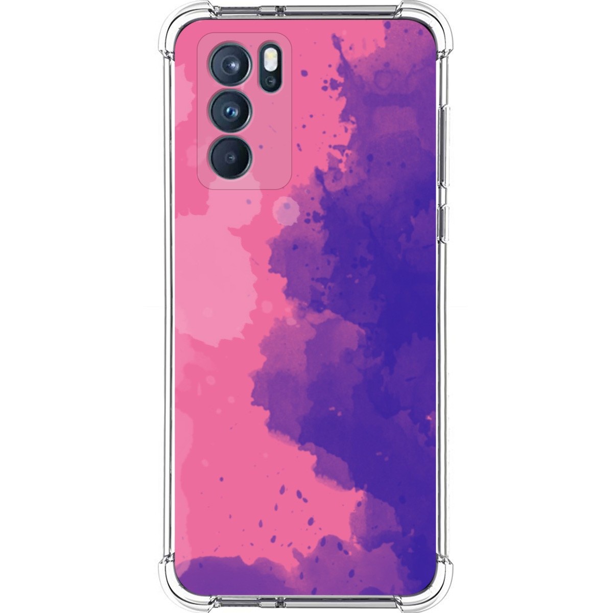 Funda Silicona Antigolpes para Oppo Reno 6 Pro 5G diseño Acuarela 07 Dibujos
