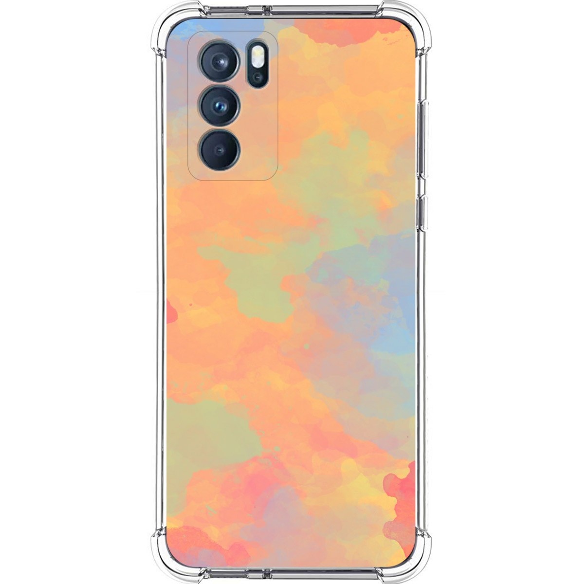 Funda Silicona Antigolpes para Oppo Reno 6 Pro 5G diseño Acuarela 08 Dibujos