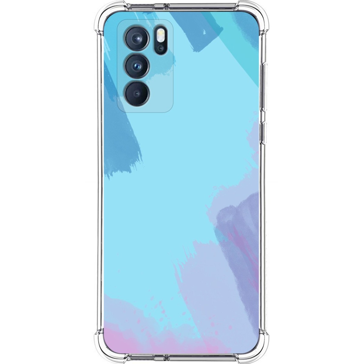 Funda Silicona Antigolpes para Oppo Reno 6 Pro 5G diseño Acuarela 10 Dibujos