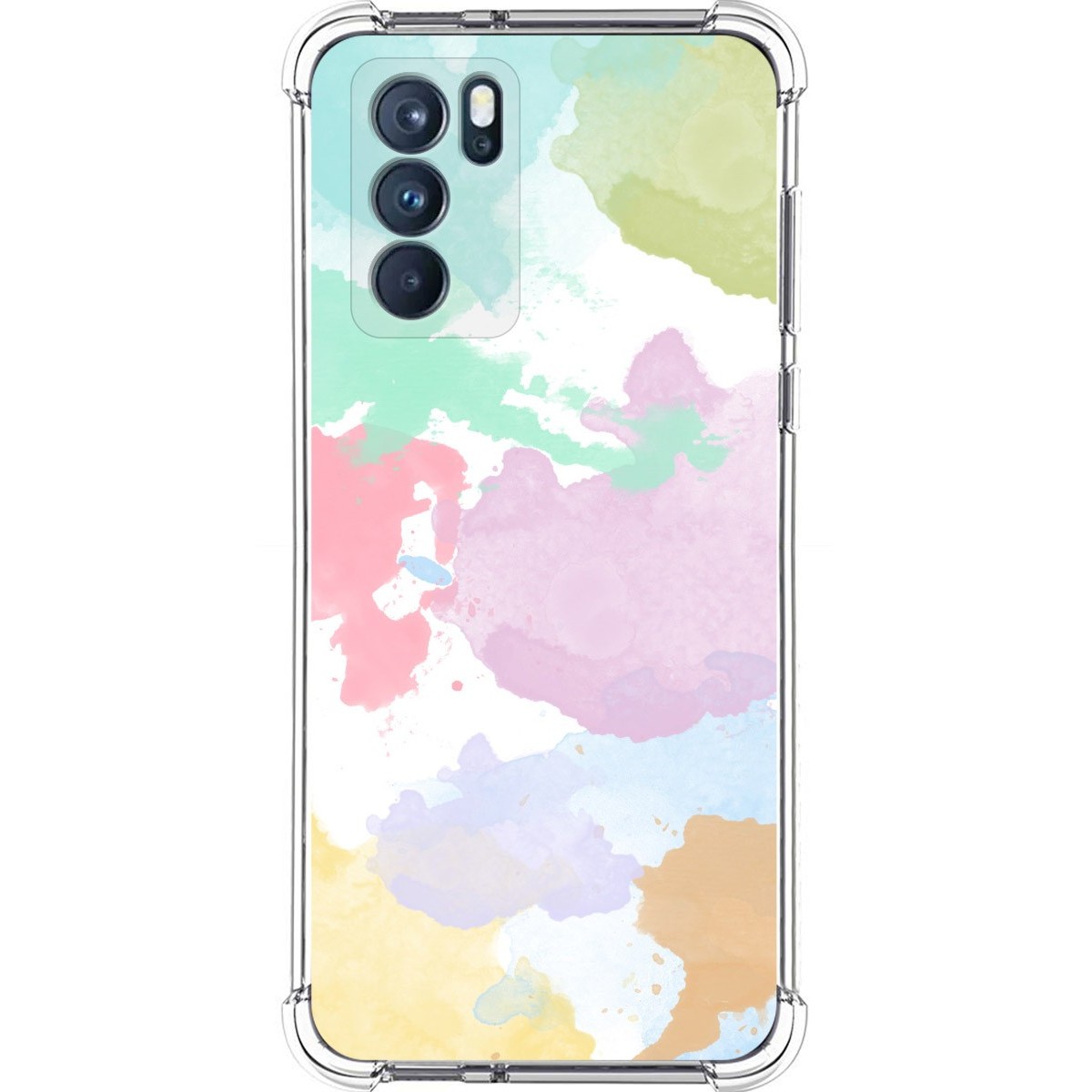 Funda Silicona Antigolpes para Oppo Reno 6 Pro 5G diseño Acuarela 11 Dibujos