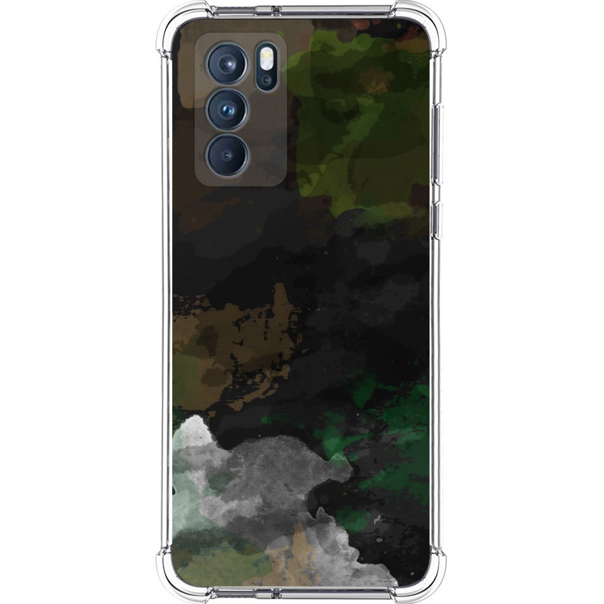 Funda Silicona Antigolpes para Oppo Reno 6 Pro 5G diseño Acuarela 12 Dibujos