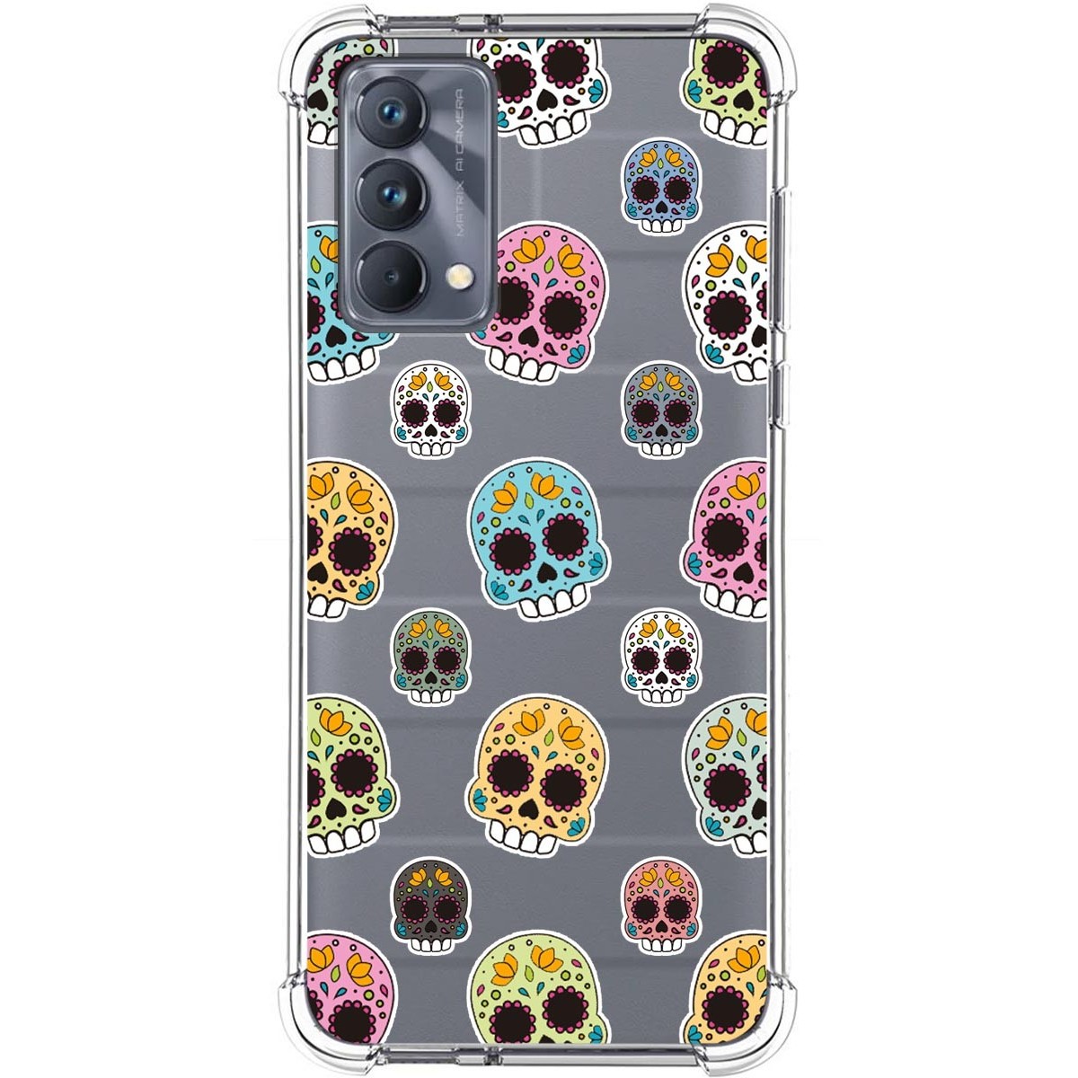 Funda Silicona Antigolpes para Realme GT Master Edition diseño Catrina Dibujos