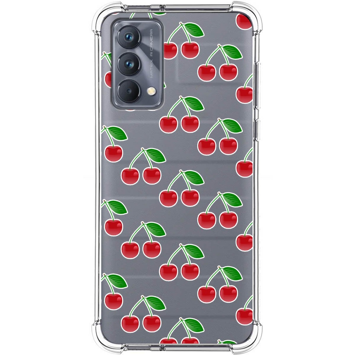 Funda Silicona Antigolpes para Realme GT Master Edition diseño Cerezas Dibujos