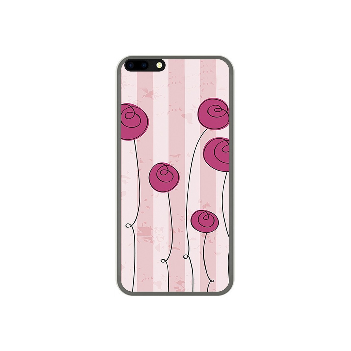 Funda Gel Tpu para Leagoo M7 Diseño Flores Vintage Dibujos