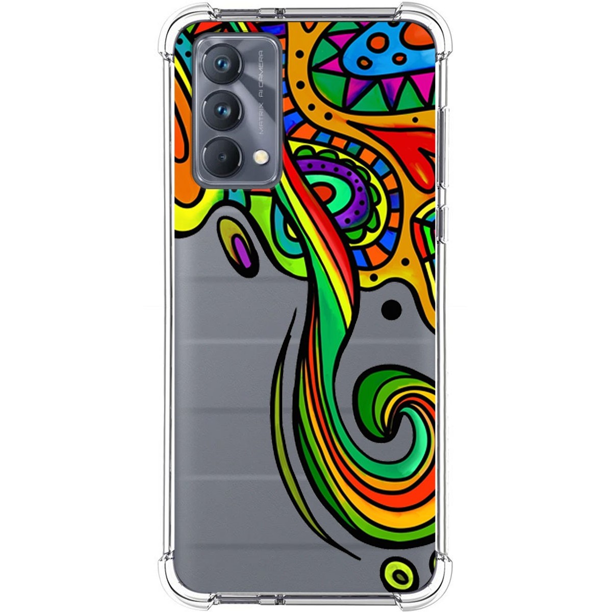 Funda Silicona Antigolpes para Realme GT Master Edition diseño Colores Dibujos