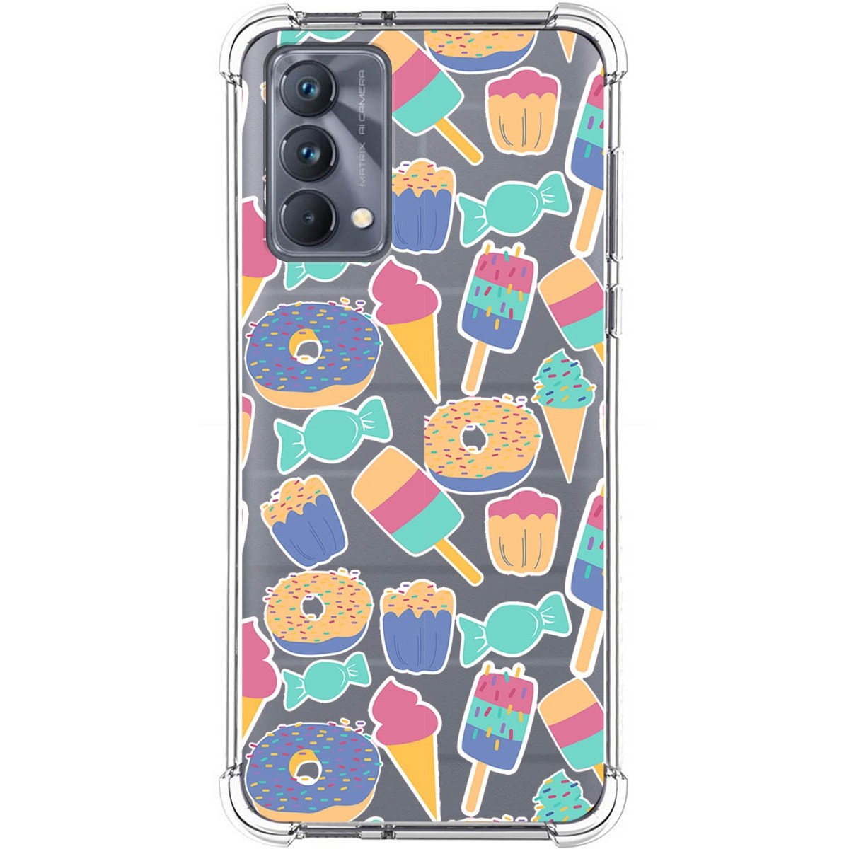 Funda Silicona Antigolpes para Realme GT Master Edition diseño Dulces 02 Dibujos