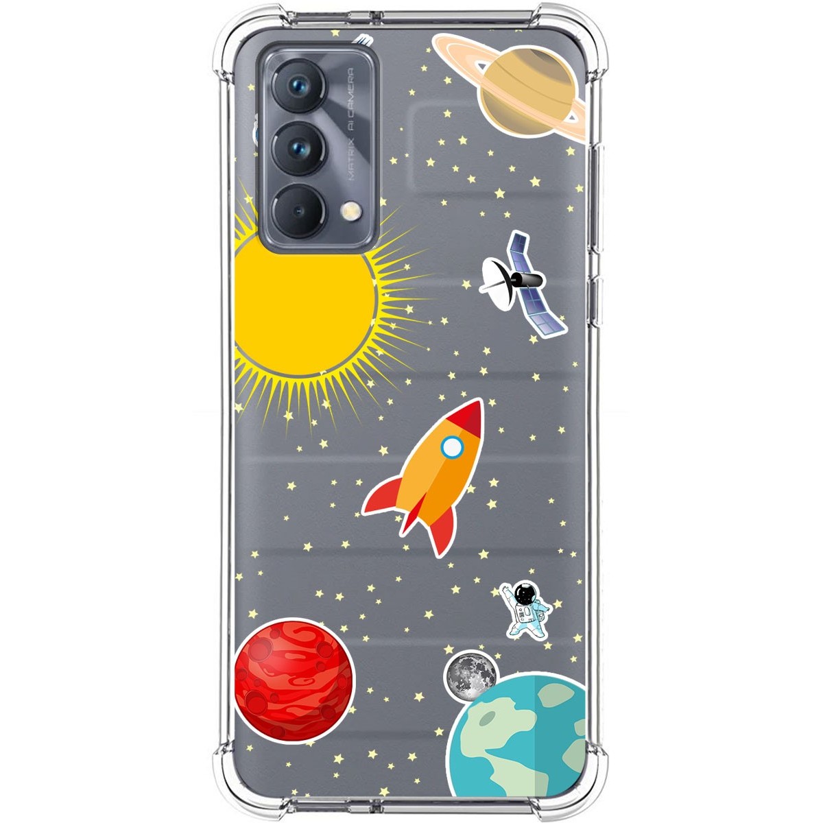 Funda Silicona Antigolpes para Realme GT Master Edition diseño Espacio Dibujos