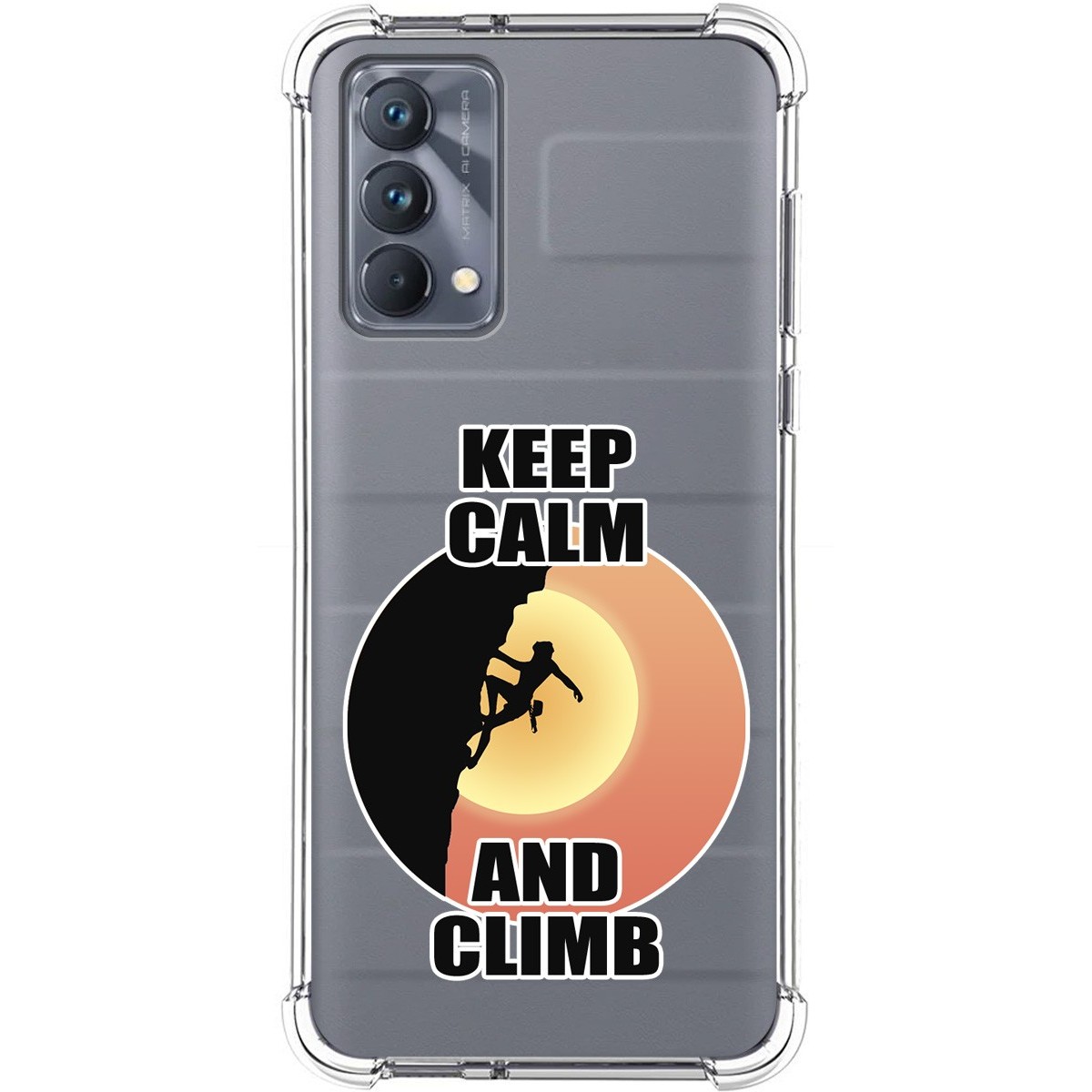 Funda Silicona Antigolpes para Realme GT Master Edition diseño Mujer Escalada Dibujos