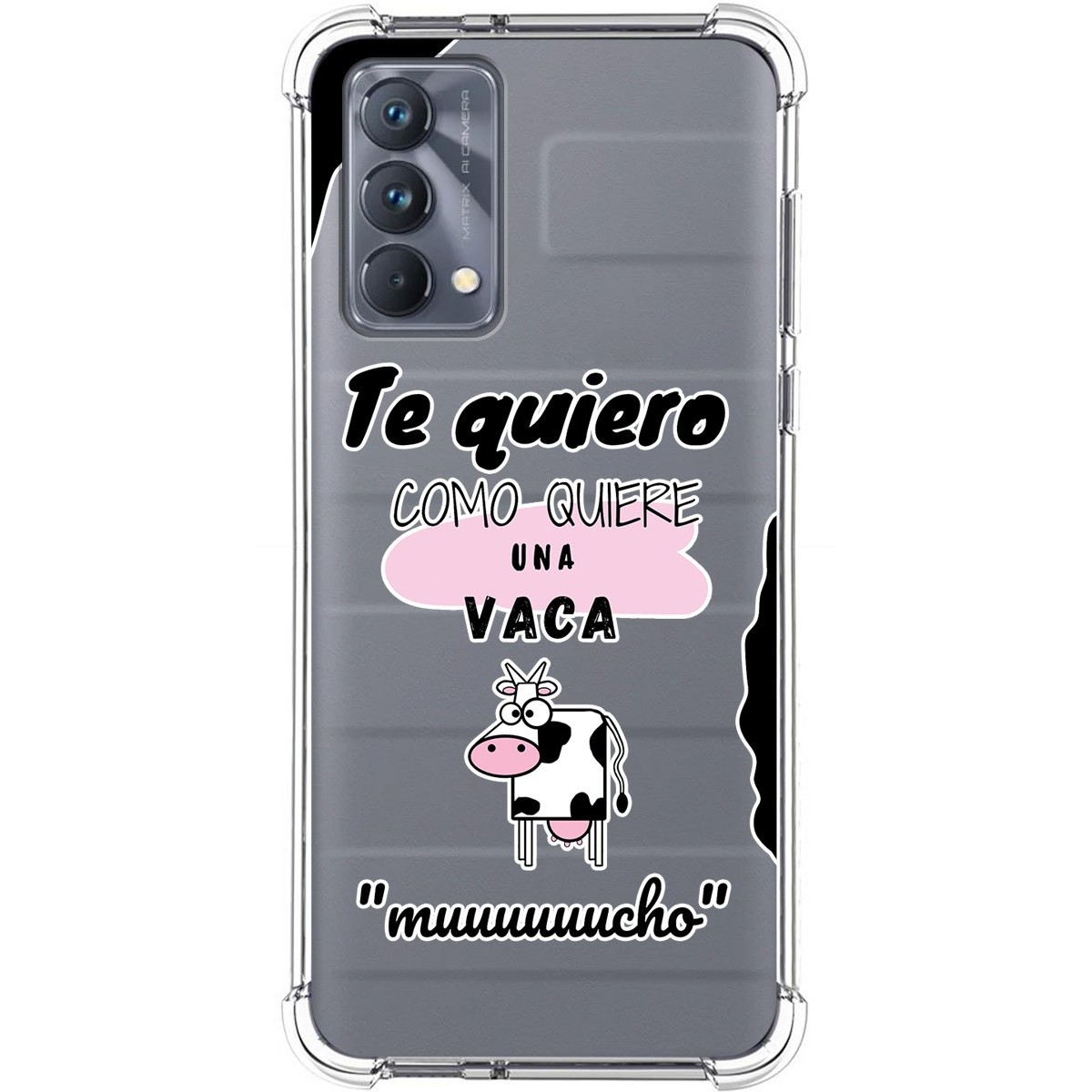 Funda Silicona Antigolpes para Realme GT Master Edition diseño Vaca Dibujos
