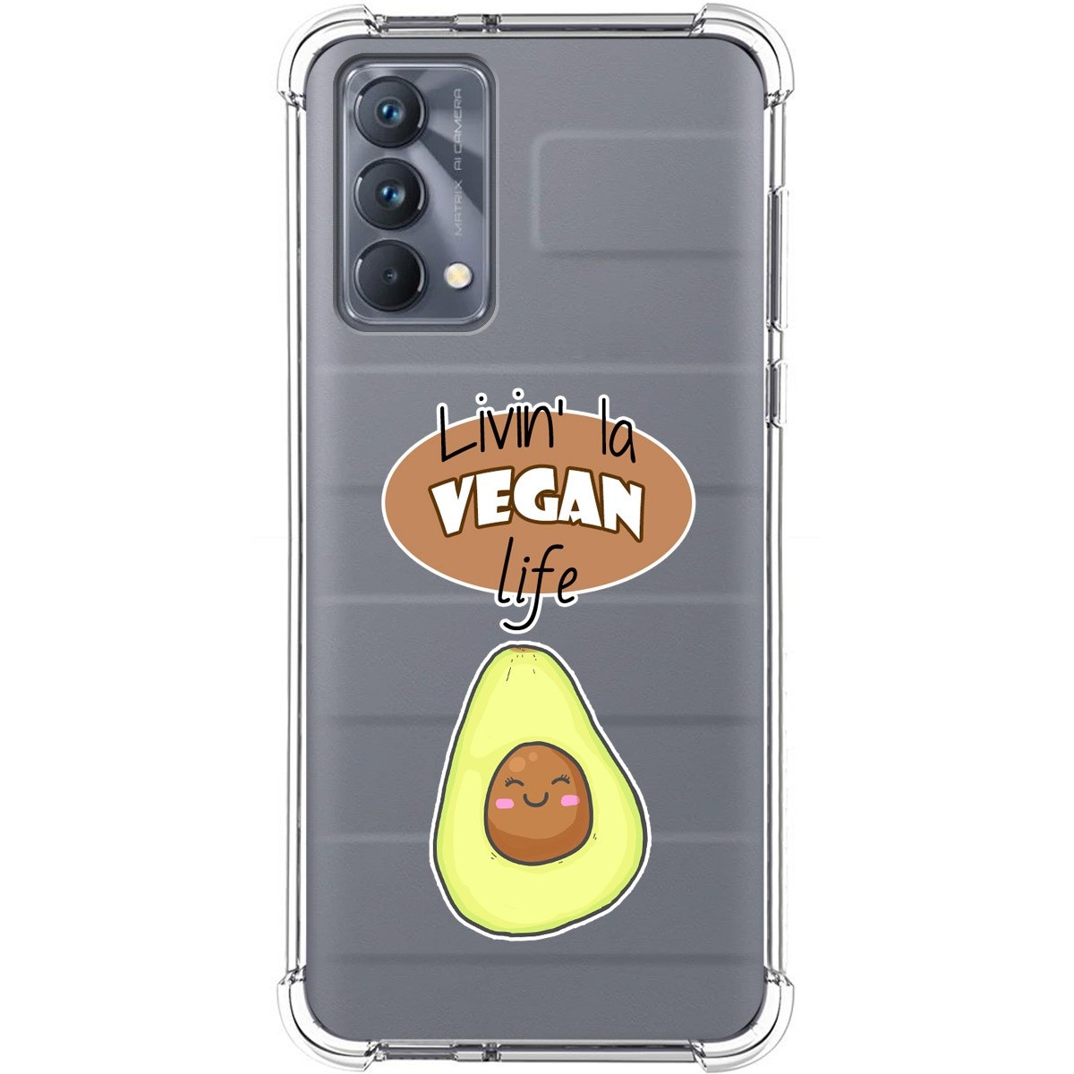 Funda Silicona Antigolpes para Realme GT Master Edition diseño Vegan Life Dibujos