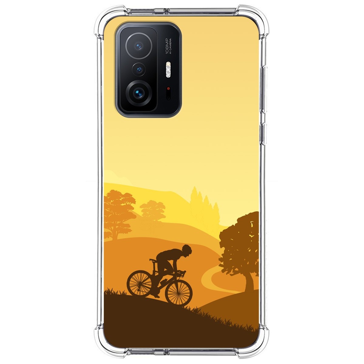Funda Silicona Antigolpes para Xiaomi 11T 5G / 11T Pro 5G diseño Ciclista Dibujos