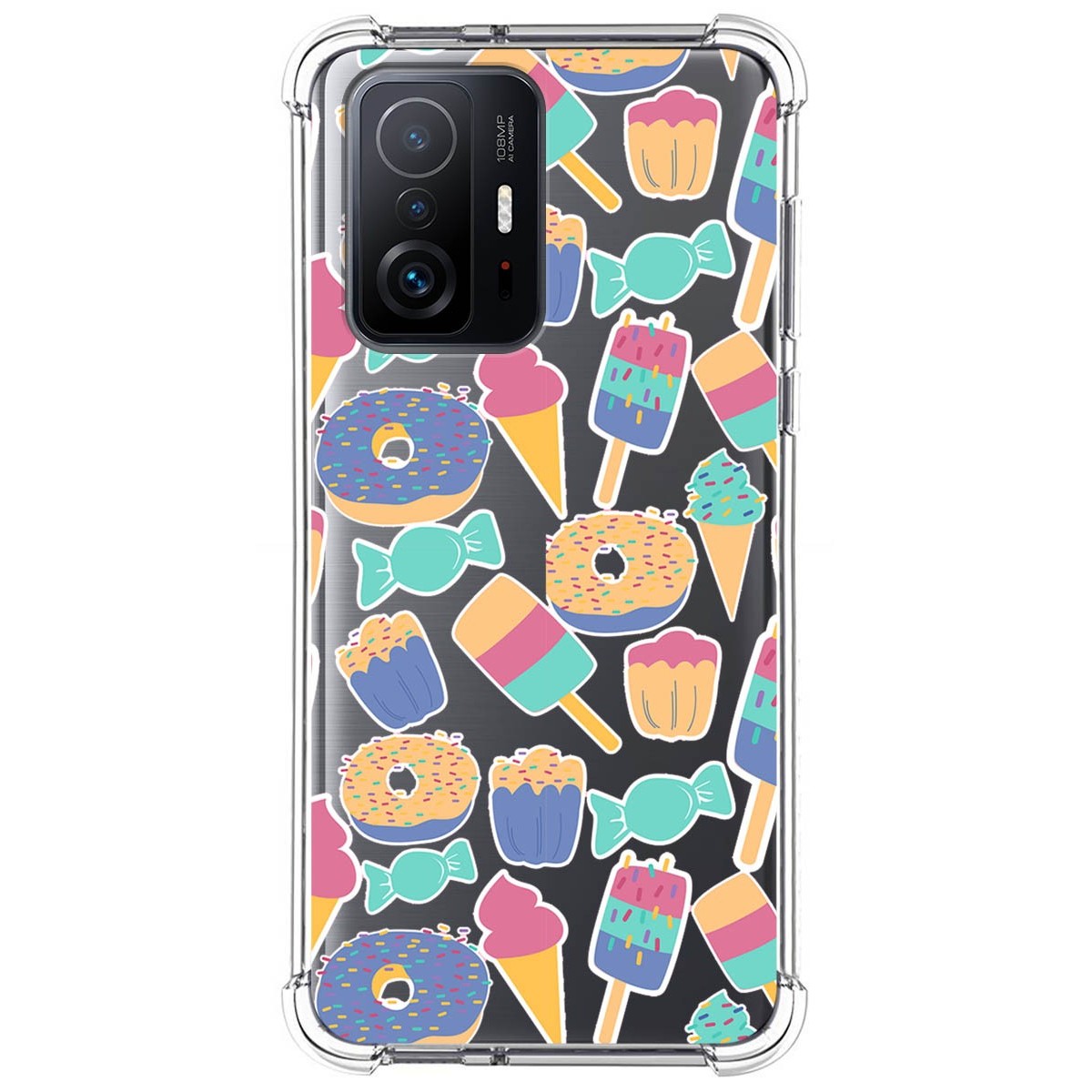 Funda Silicona Antigolpes para Xiaomi 11T 5G / 11T Pro 5G diseño Dulces 02 Dibujos