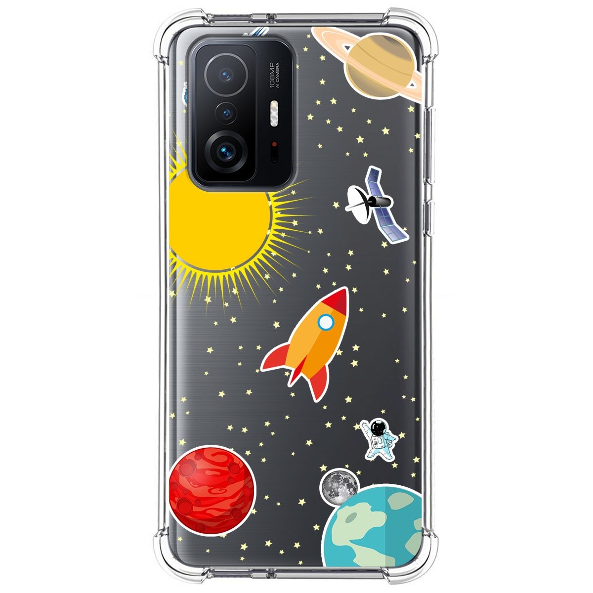 Funda Silicona Antigolpes para Xiaomi 11T 5G / 11T Pro 5G diseño Espacio Dibujos