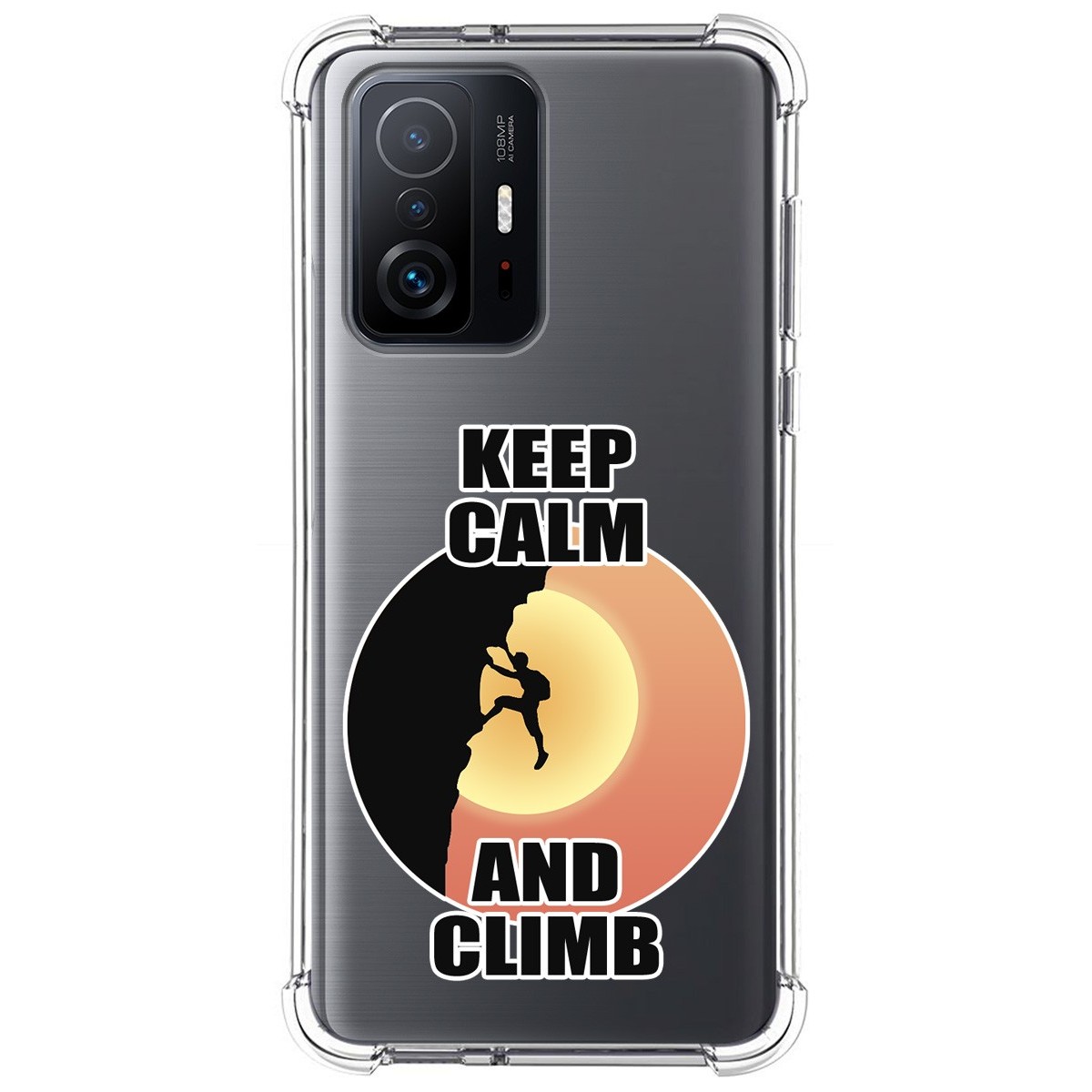 Funda Silicona Antigolpes para Xiaomi 11T 5G / 11T Pro 5G diseño Hombre Escalada Dibujos