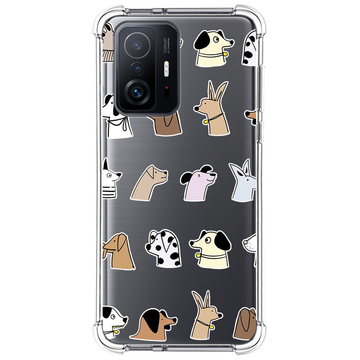 Funda Silicona Antigolpes para Xiaomi 11T 5G / 11T Pro 5G diseño Perros Dibujos
