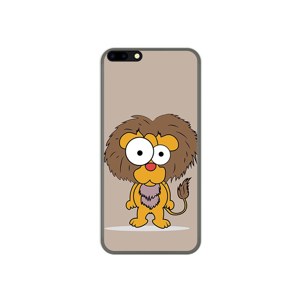 Funda Gel Tpu para Leagoo M7 Diseño Leon Dibujos