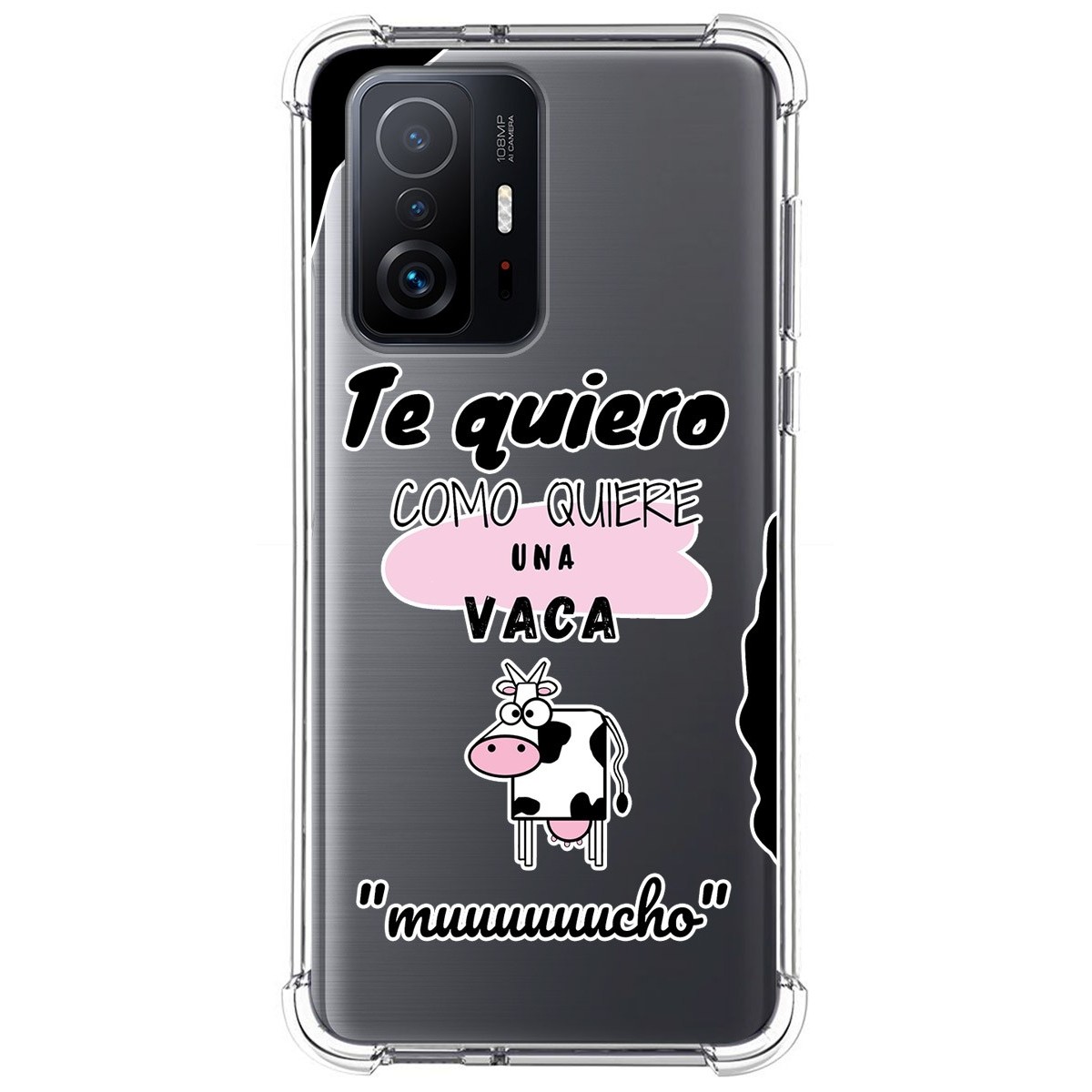 Funda Silicona Antigolpes para Xiaomi 11T 5G / 11T Pro 5G diseño Vaca Dibujos
