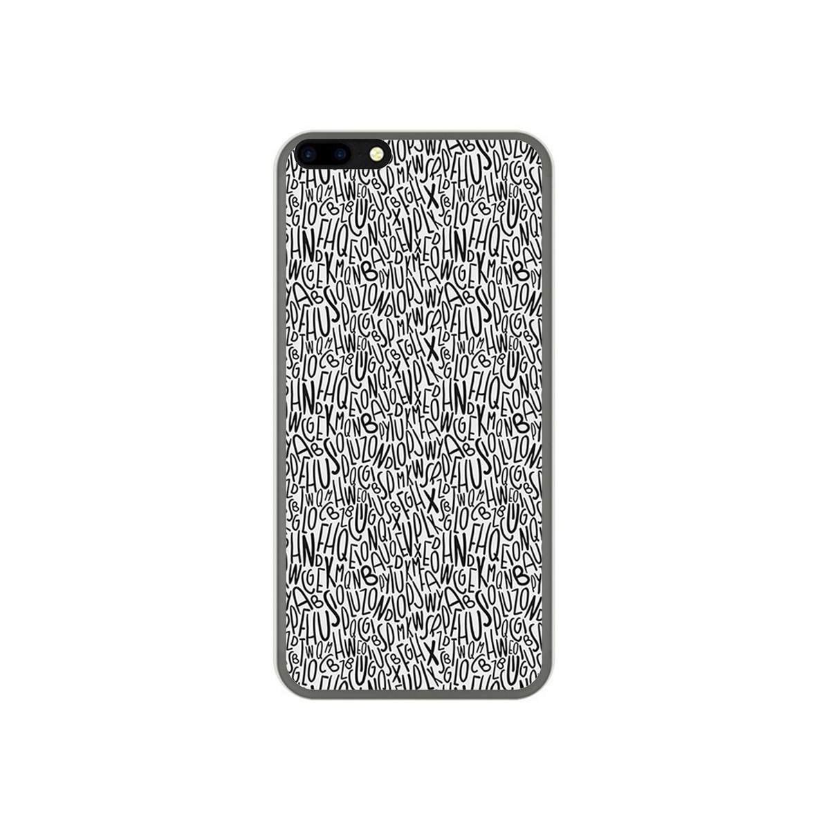 Funda Gel Tpu para Leagoo M7 Diseño Letras Dibujos