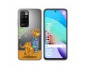 Funda Silicona Transparente para Xiaomi Redmi 10 (2021/2022) diseño Jirafa Dibujos