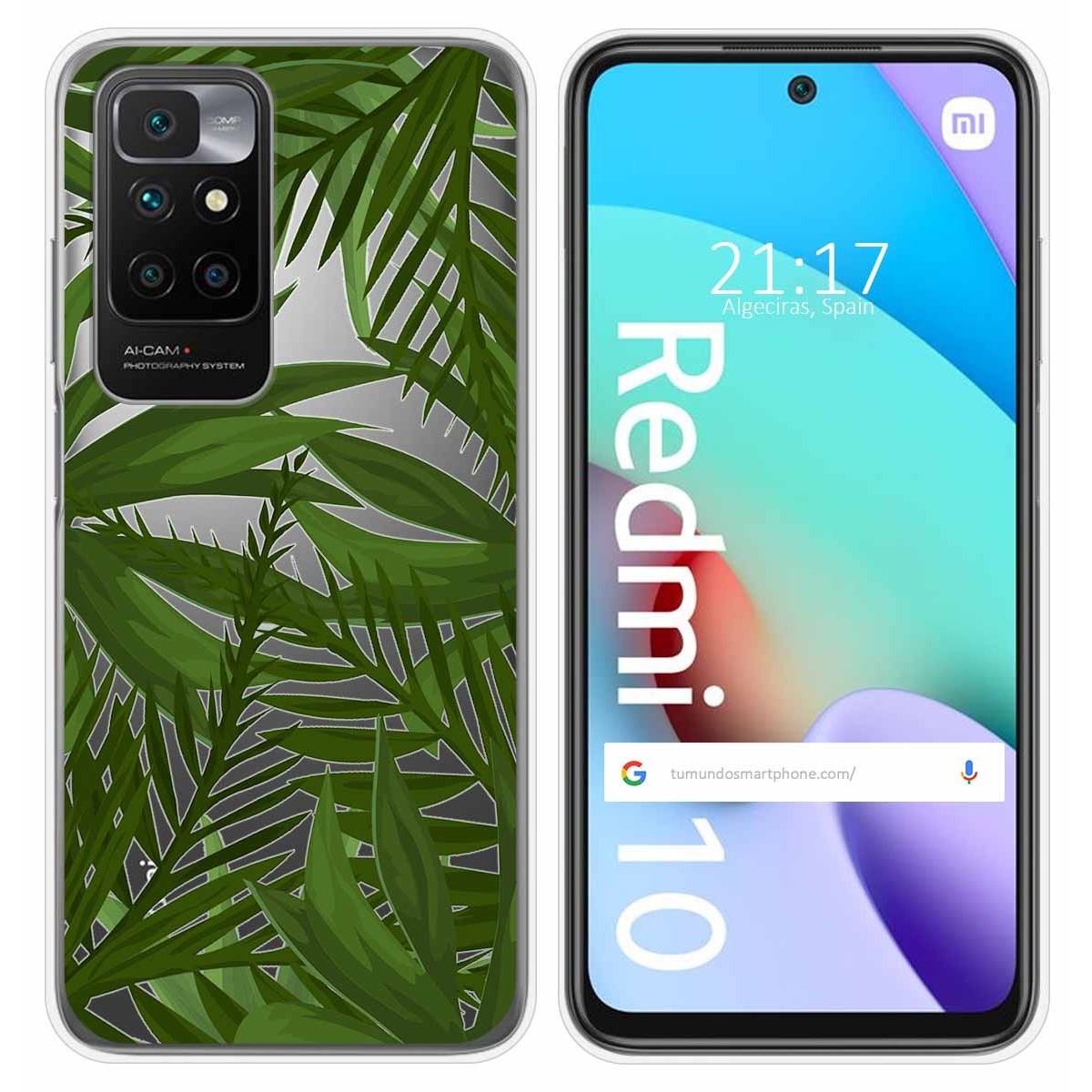Funda Silicona Transparente para Xiaomi Redmi 10 (2021/2022) diseño Jungla Dibujos