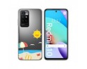 Funda Silicona Transparente para Xiaomi Redmi 10 (2021/2022) diseño Playa Dibujos