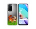 Funda Silicona Transparente para Xiaomi Redmi 10 (2021/2022) diseño Tigre Dibujos