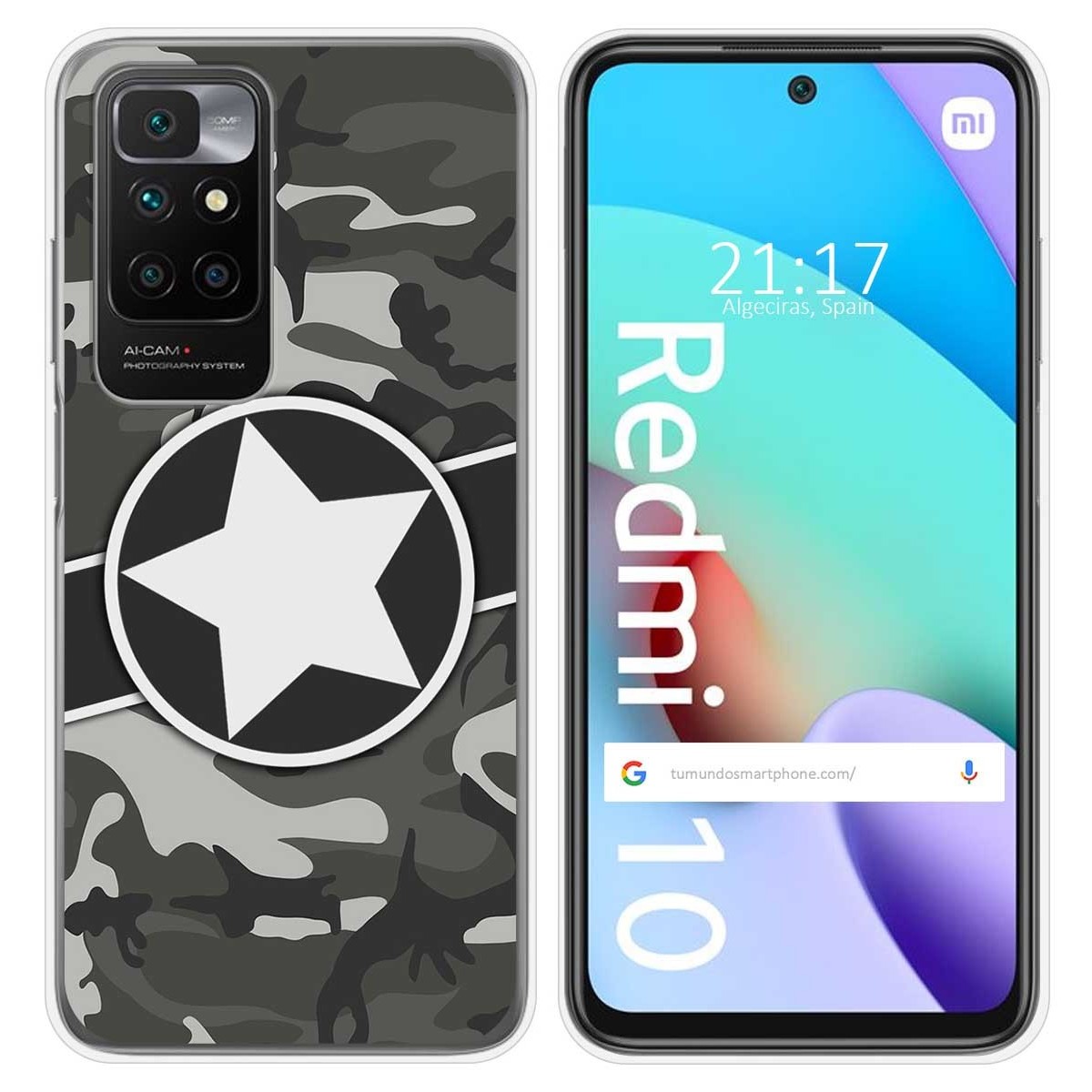 Funda Silicona para Xiaomi Redmi 10 (2021/2022) diseño Camuflaje 02 Dibujos