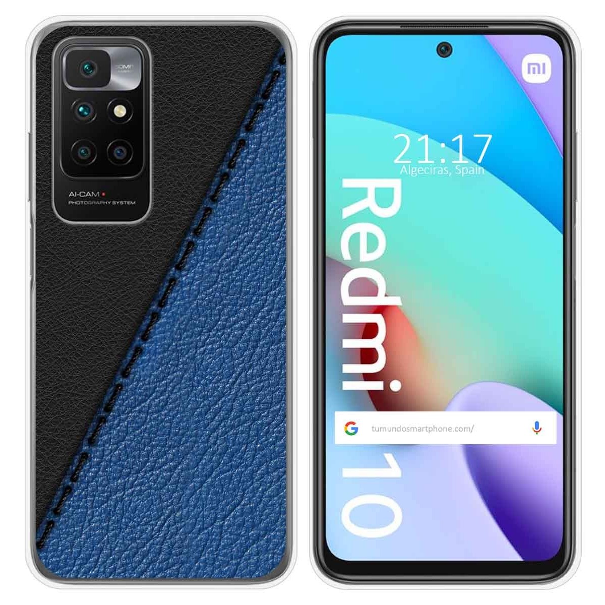 Funda Silicona para Xiaomi Redmi 10 (2021/2022) diseño Cuero 02 Dibujos