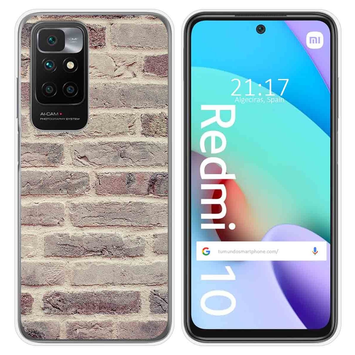 Funda Silicona para Xiaomi Redmi 10 (2021/2022) diseño Ladrillo 01 Dibujos