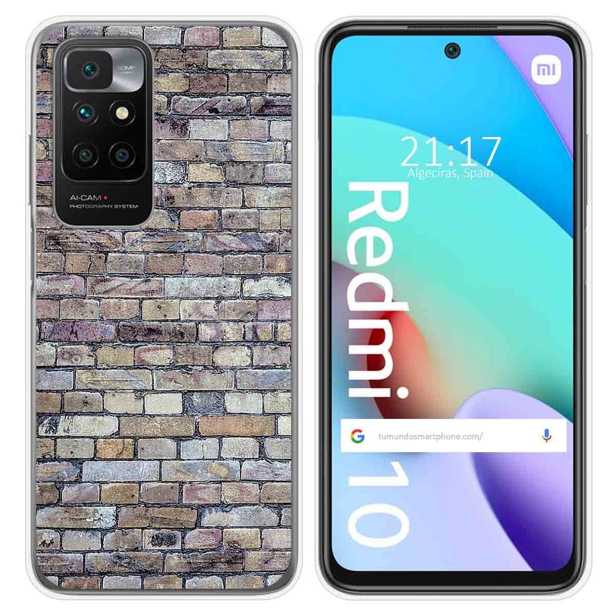 Funda Silicona para Xiaomi Redmi 10 (2021/2022) diseño Ladrillo 02 Dibujos