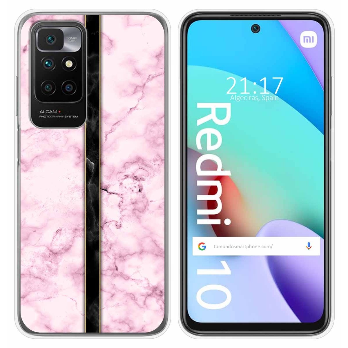Funda Silicona para Xiaomi Redmi 10 (2021/2022) diseño Mármol 04 Dibujos