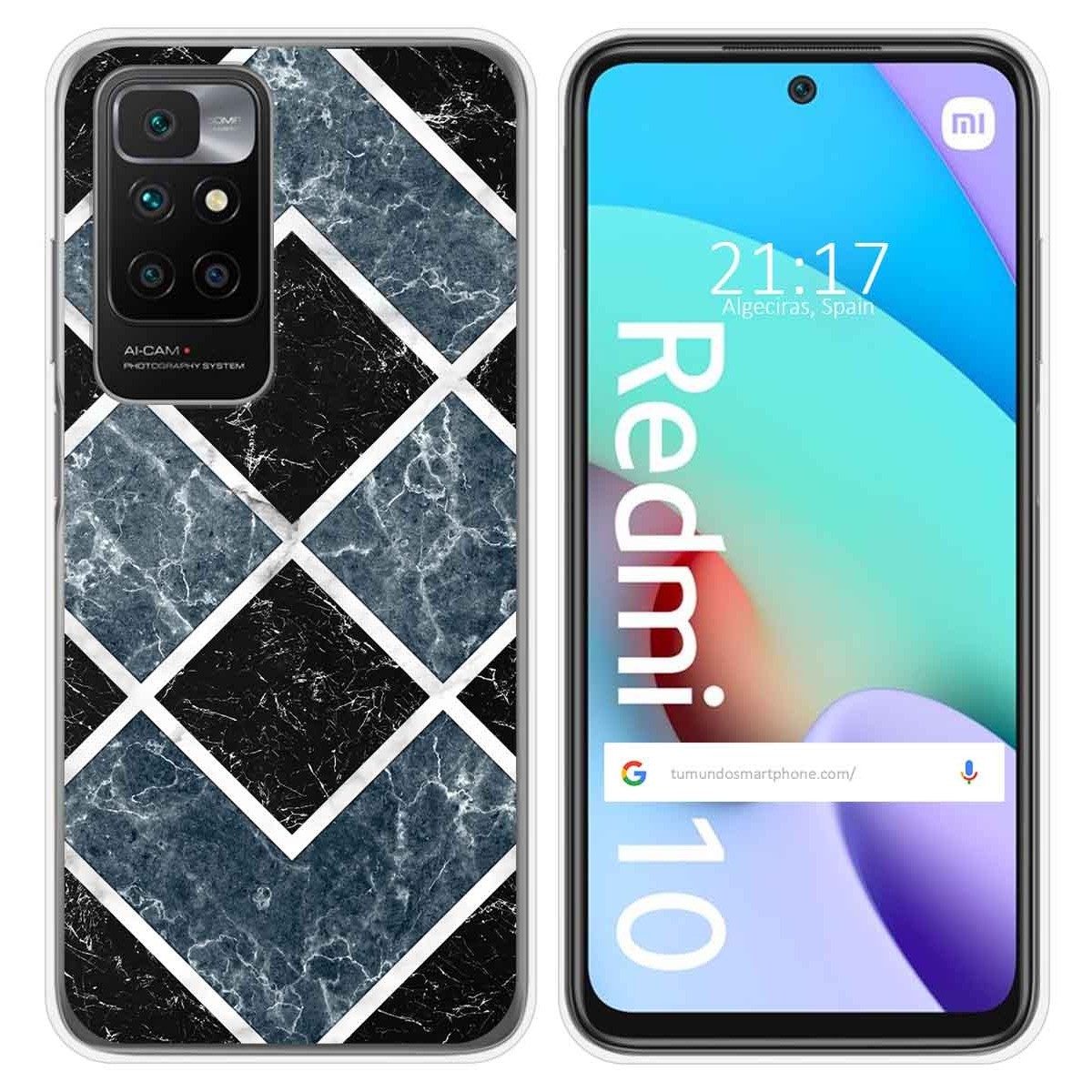 Funda Silicona para Xiaomi Redmi 10 (2021/2022) diseño Mármol 06 Dibujos