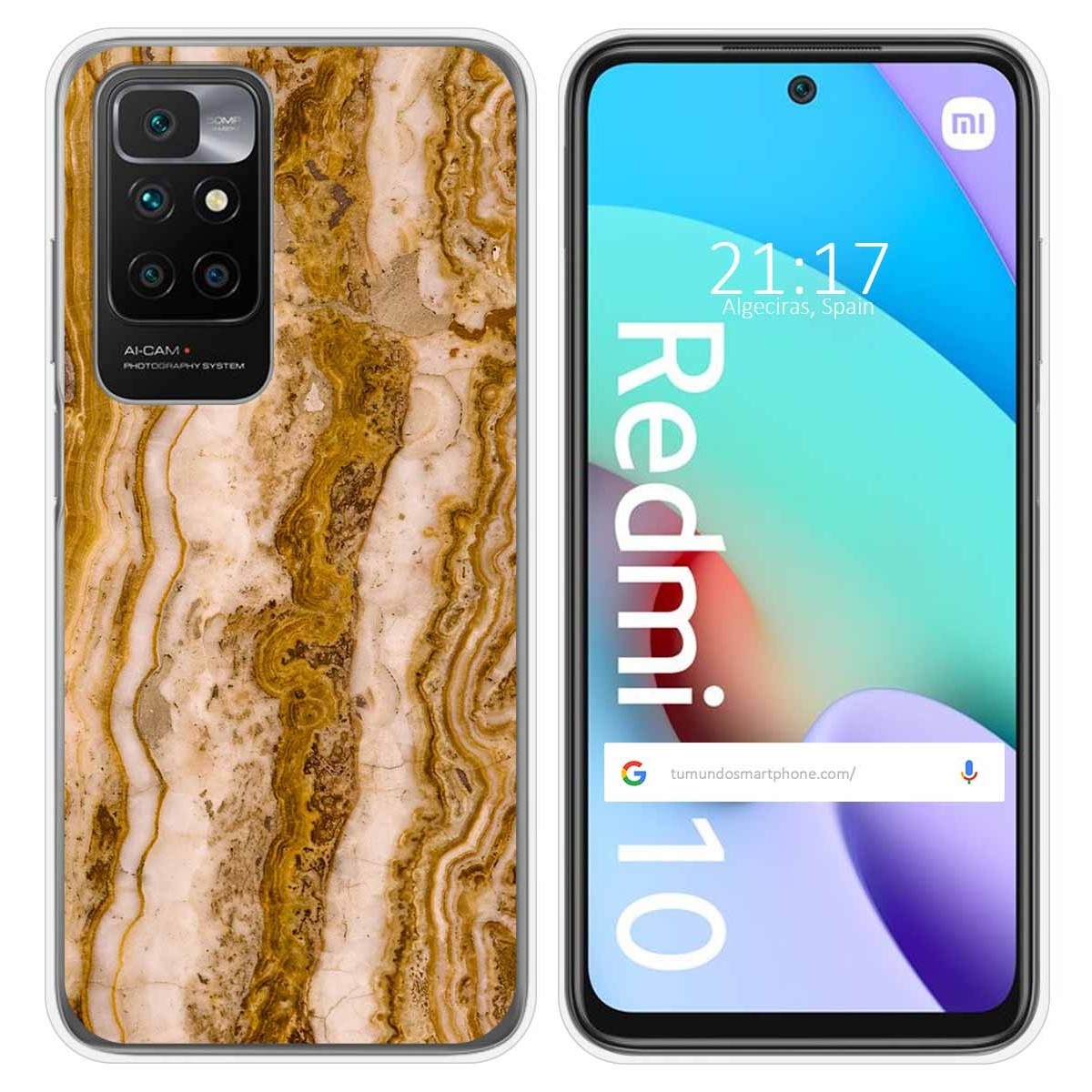 Funda Silicona para Xiaomi Redmi 10 (2021/2022) diseño Mármol 10 Dibujos