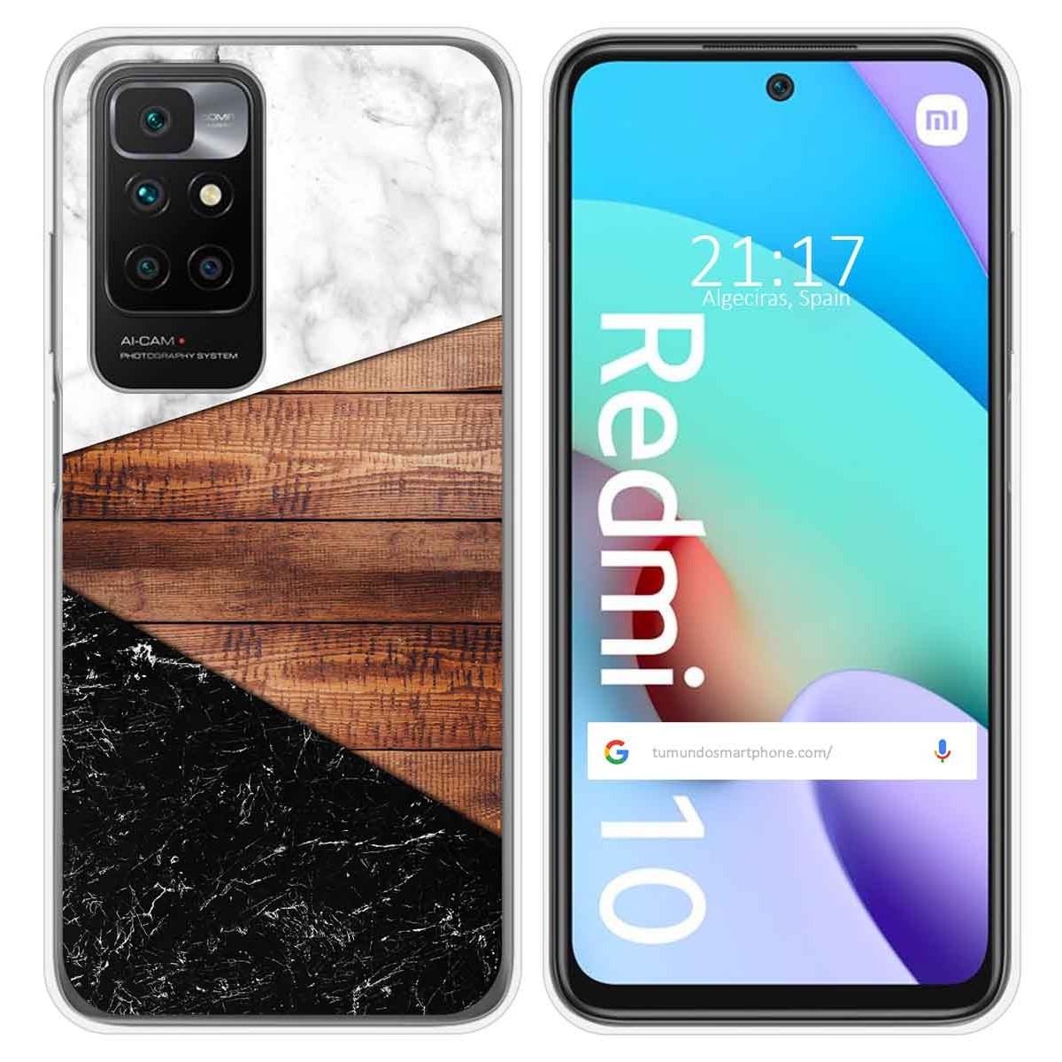 Funda Silicona para Xiaomi Redmi 10 (2021/2022) diseño Mármol 11 Dibujos