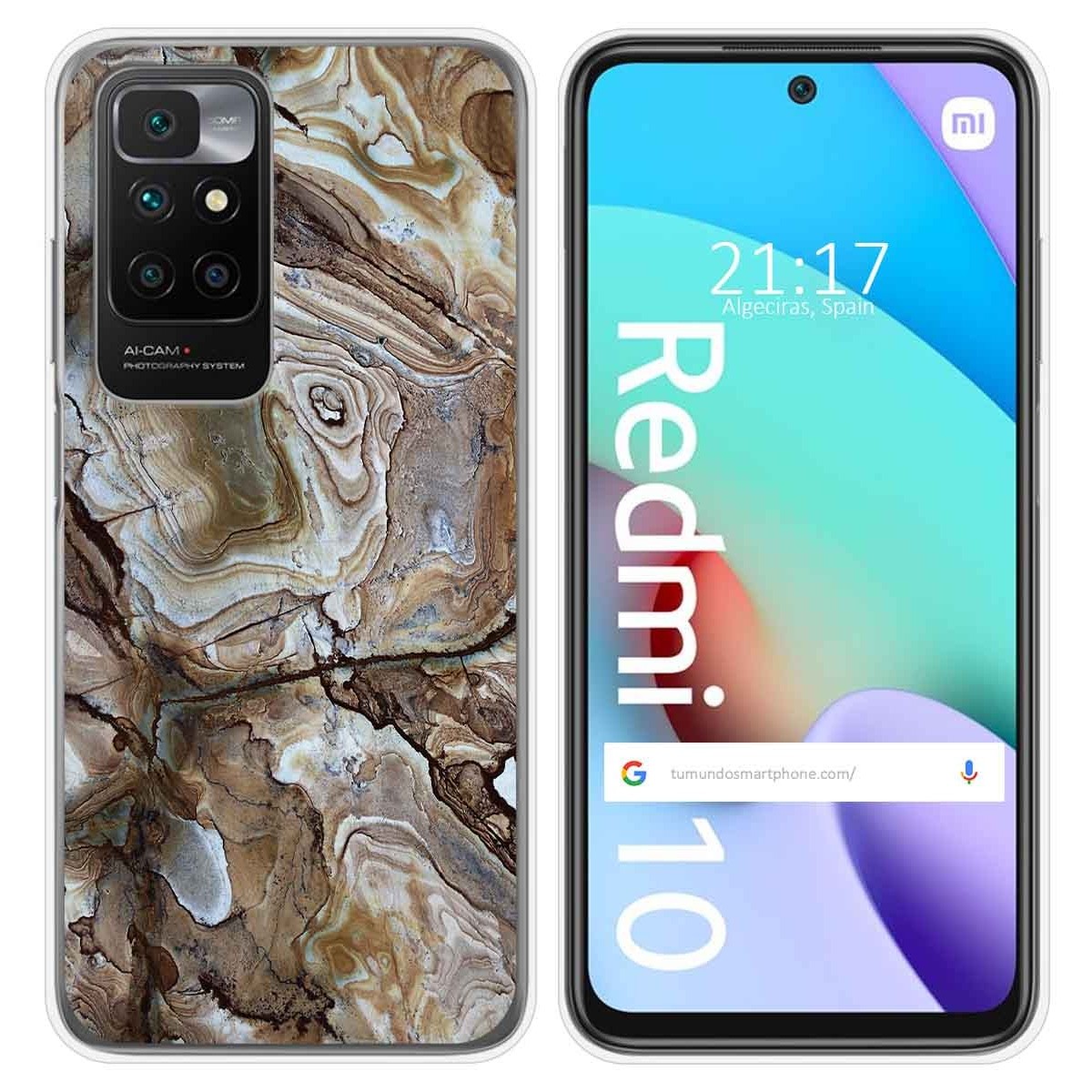 Funda Silicona para Xiaomi Redmi 10 (2021/2022) diseño Mármol 14 Dibujos