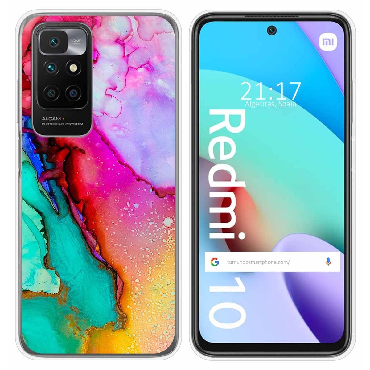 Funda Silicona para Xiaomi Redmi 10 (2021/2022) diseño Mármol 15 Dibujos