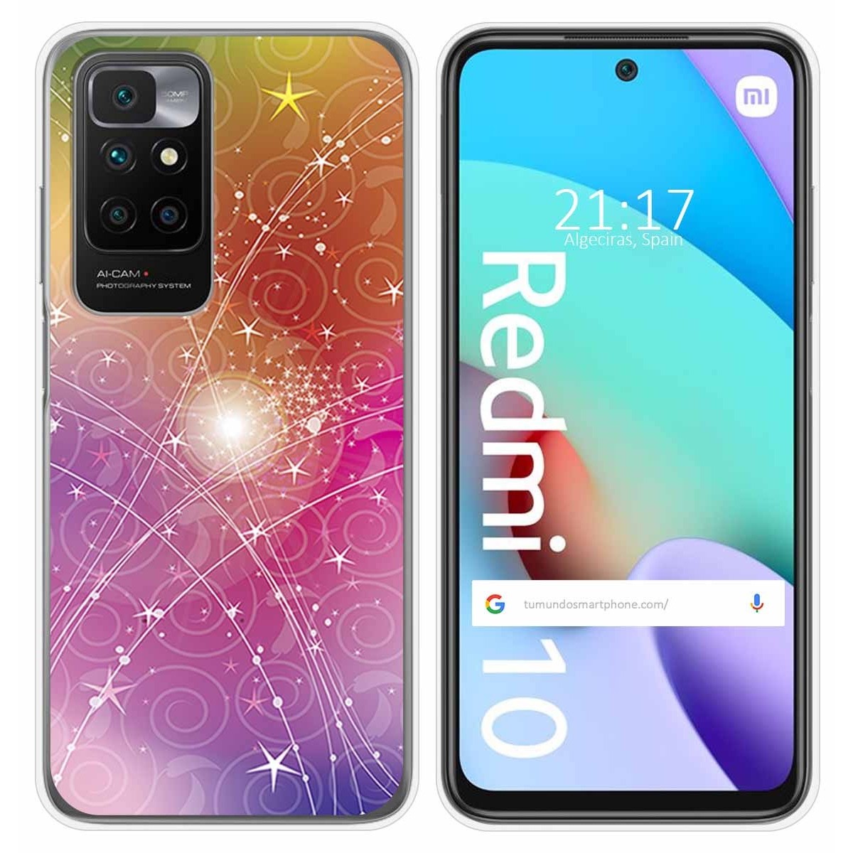 Funda Silicona para Xiaomi Redmi 10 (2021/2022) diseño Abstracto Dibujos