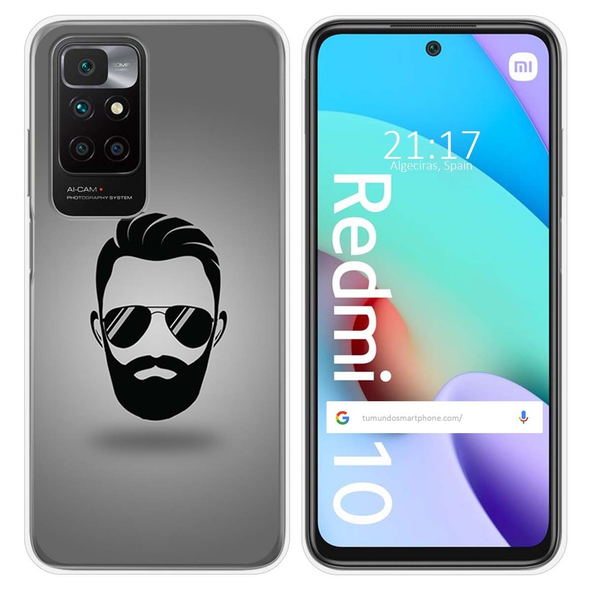 Funda Silicona para Xiaomi Redmi 10 (2021/2022) diseño Barba Dibujos