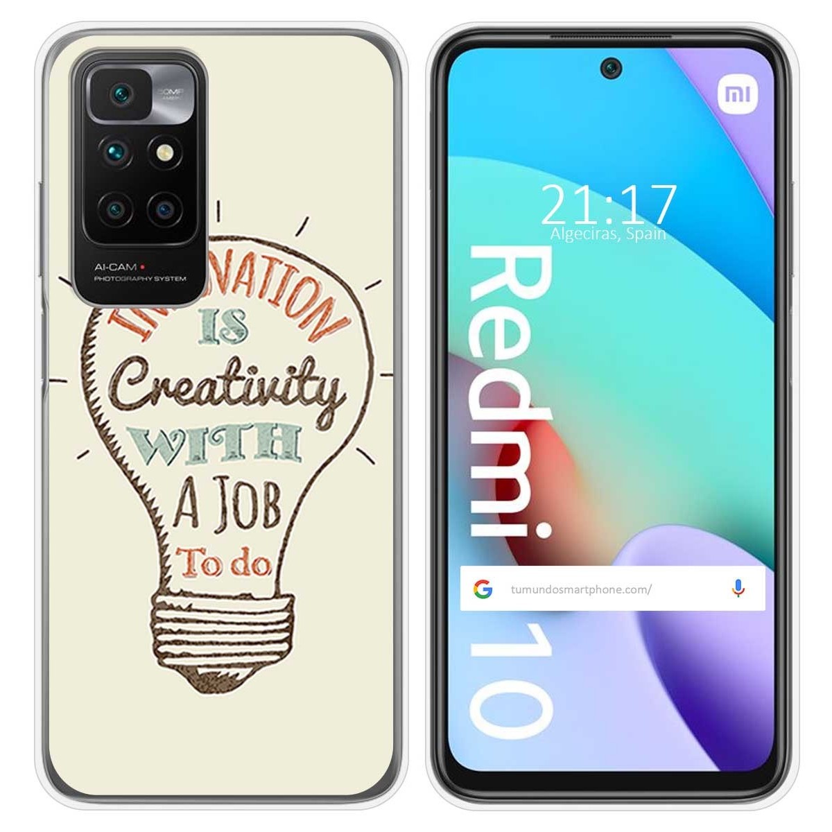 Funda Silicona para Xiaomi Redmi 10 (2021/2022) diseño Creativity Dibujos