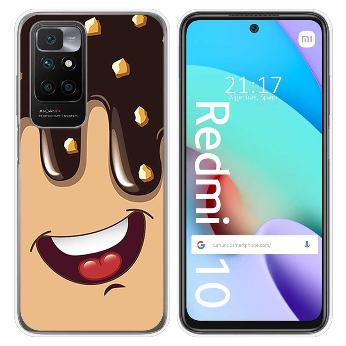 Funda Silicona para Xiaomi Redmi 10 (2021/2022) diseño Helado Chocolate Dibujos