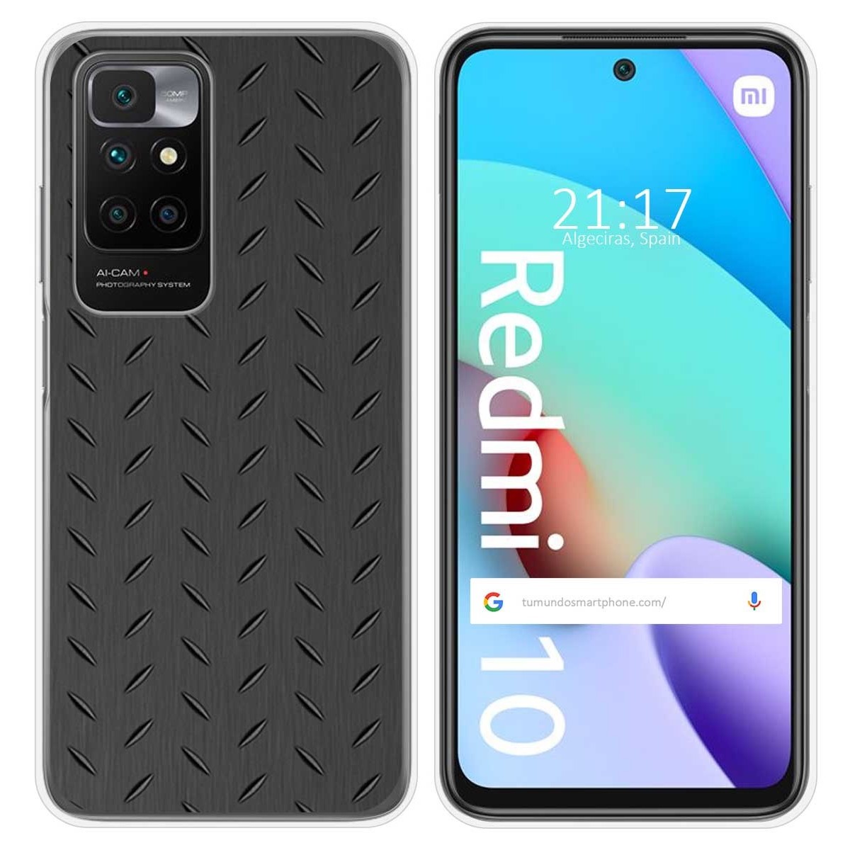 Funda Silicona para Xiaomi Redmi 10 (2021/2022) diseño Metal Dibujos