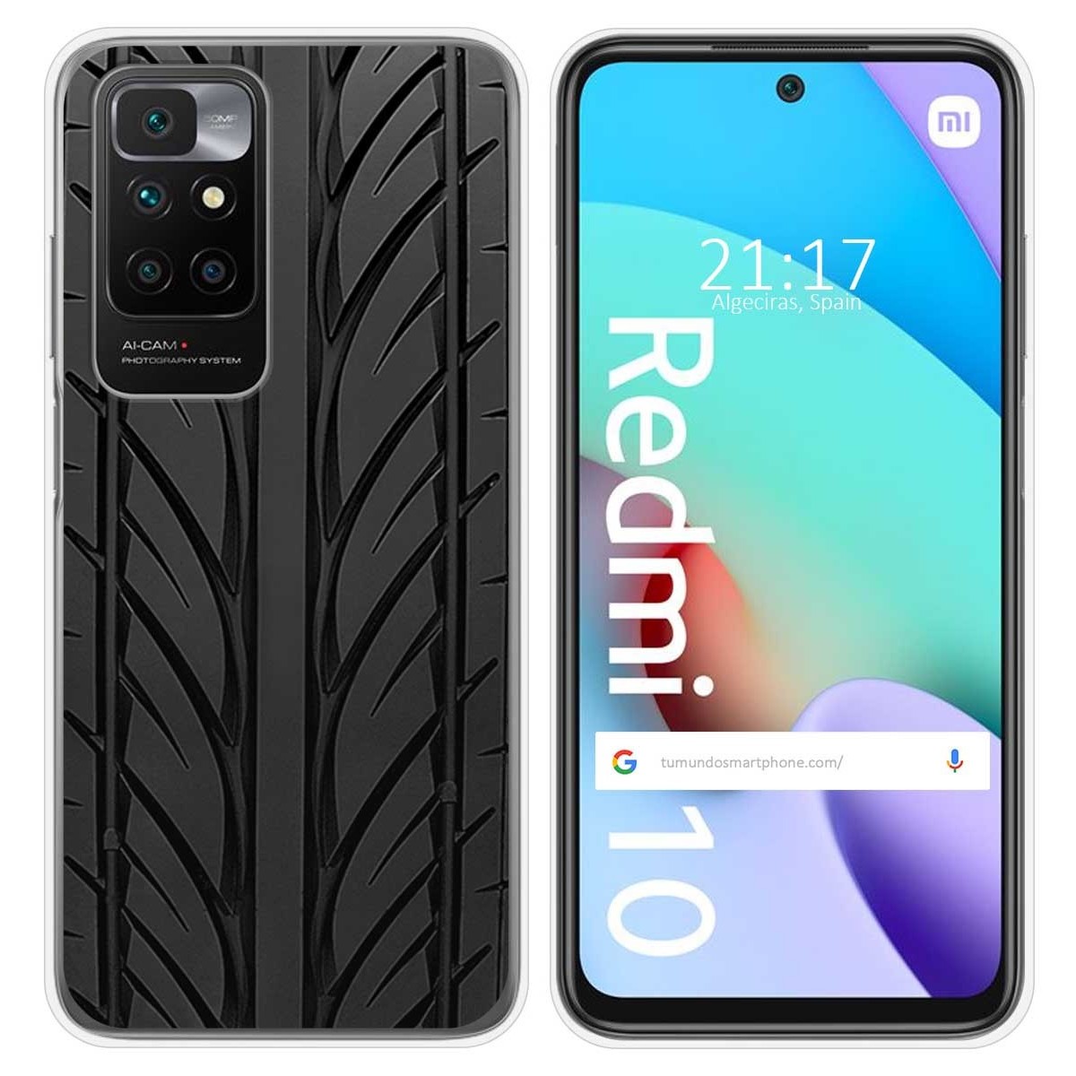 Funda Silicona para Xiaomi Redmi 10 (2021/2022) diseño Neumatico Dibujos