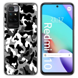 Funda Silicona para Xiaomi Redmi 10 (2021/2022) diseño Snow Camuflaje Dibujos