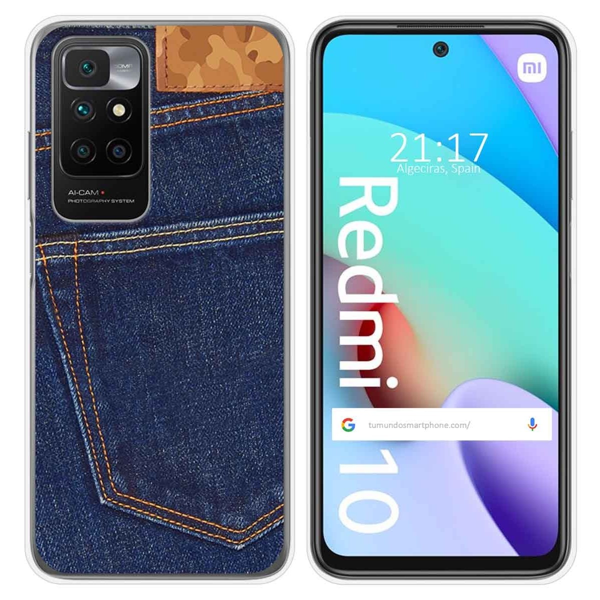 Funda Silicona para Xiaomi Redmi 10 (2021/2022) diseño Vaquero Dibujos