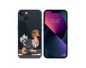 Funda Silicona Transparente compatible con iPhone 13 (6.1) diseño Avestruz Dibujos