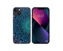 Funda Silicona Transparente compatible con iPhone 13 (6.1) diseño Mandala Dibujos