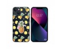 Funda Silicona Transparente compatible con iPhone 13 (6.1) diseño Piña Dibujos