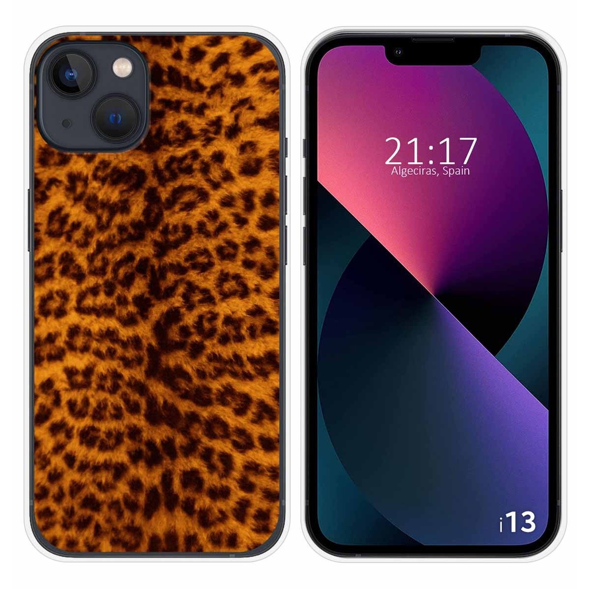 Funda Silicona compatible con iPhone 13 (6.1) diseño Animal 03 Dibujos