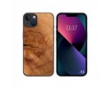 Funda Silicona compatible con iPhone 13 (6.1) diseño Madera 04 Dibujos