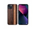 Funda Silicona compatible con iPhone 13 (6.1) diseño Madera 05 Dibujos